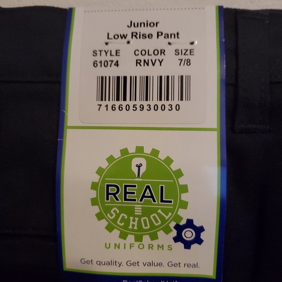 Real School Navy Blue Uniform Pant - Picture 2 of 2